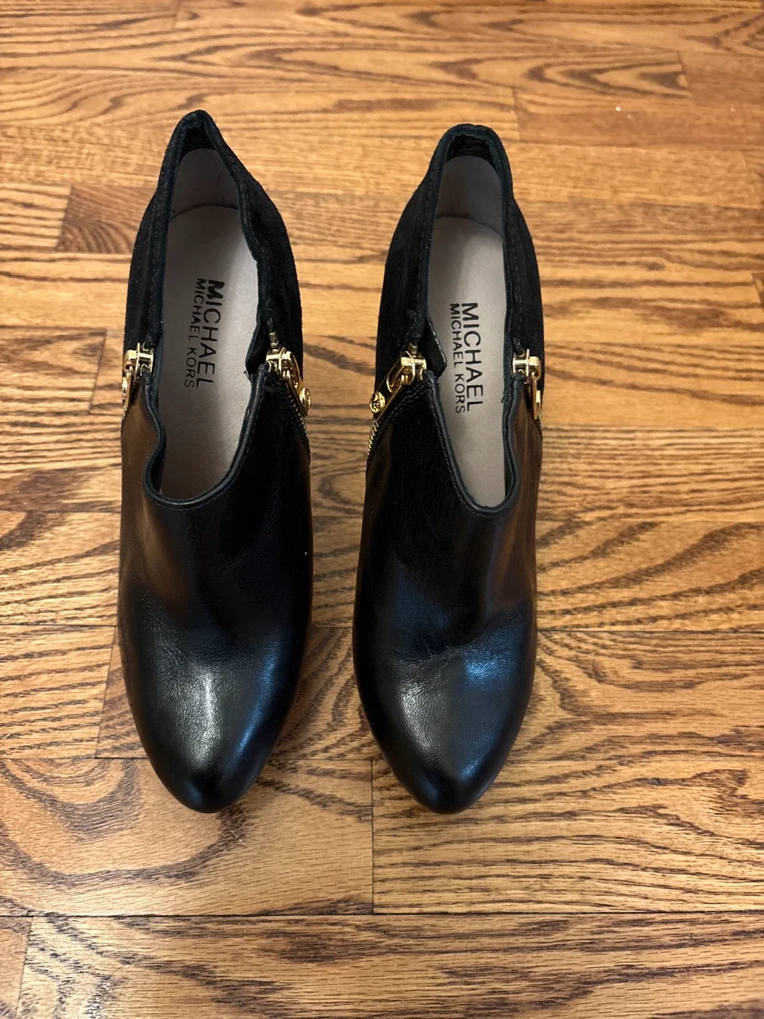 Michael Michael Kors Black Leather Booties