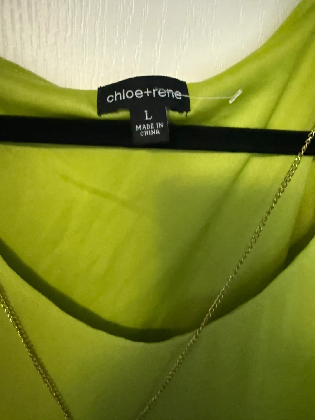 Chloe + Rene Green Tunic Dress - Size L #Cleanout image indicator(2)