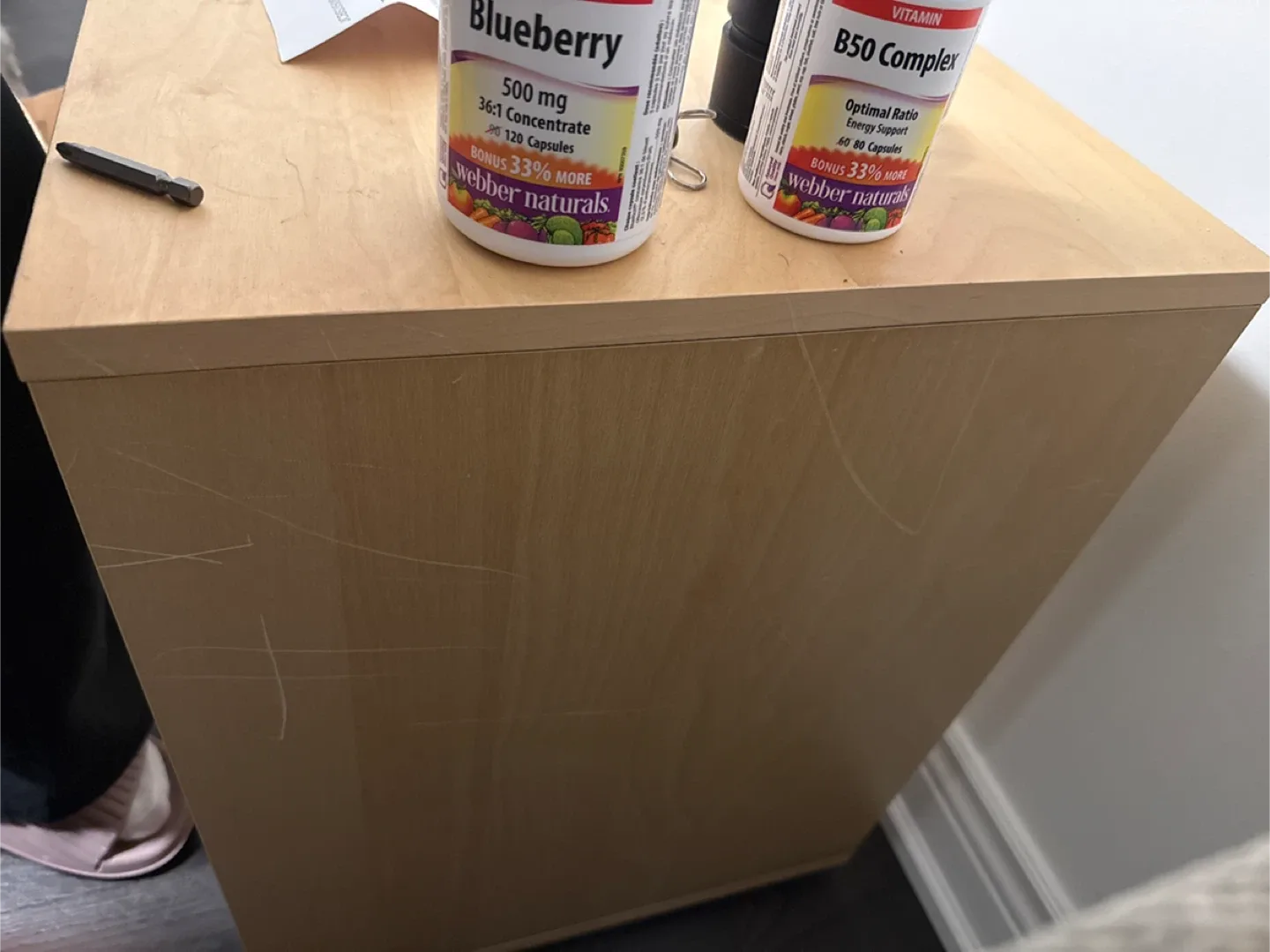 Wooden Side Table with Drawer image indicator(5)