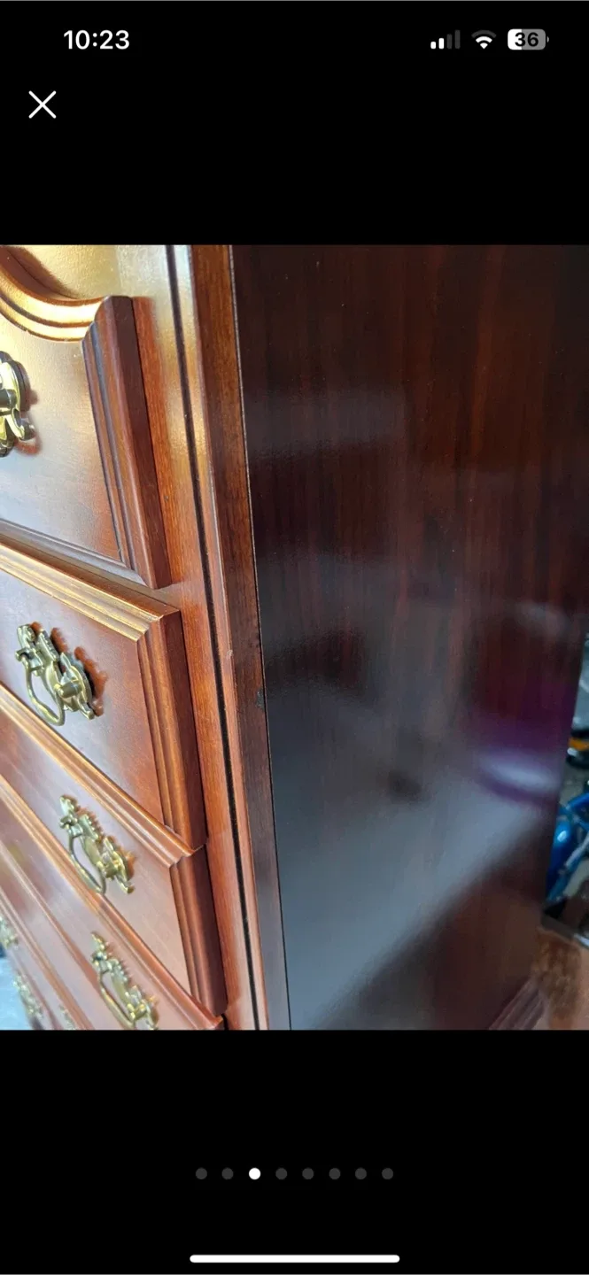 Wooden Dresser with Brass Handles image indicator(3)