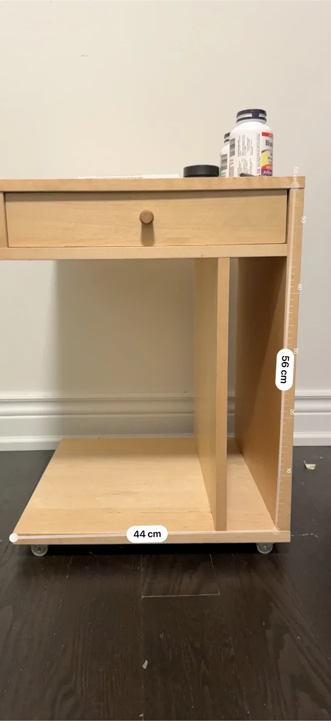 Wooden Side Table with Drawer image indicator(6)