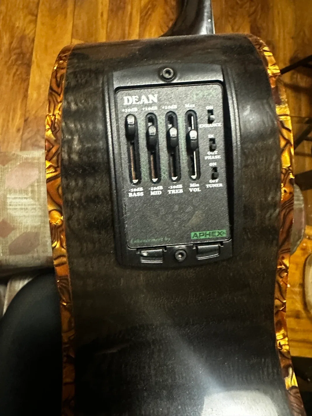 Dean EQABA FL TBK Fretless Acoustic Bass Guitar image indicator(5)