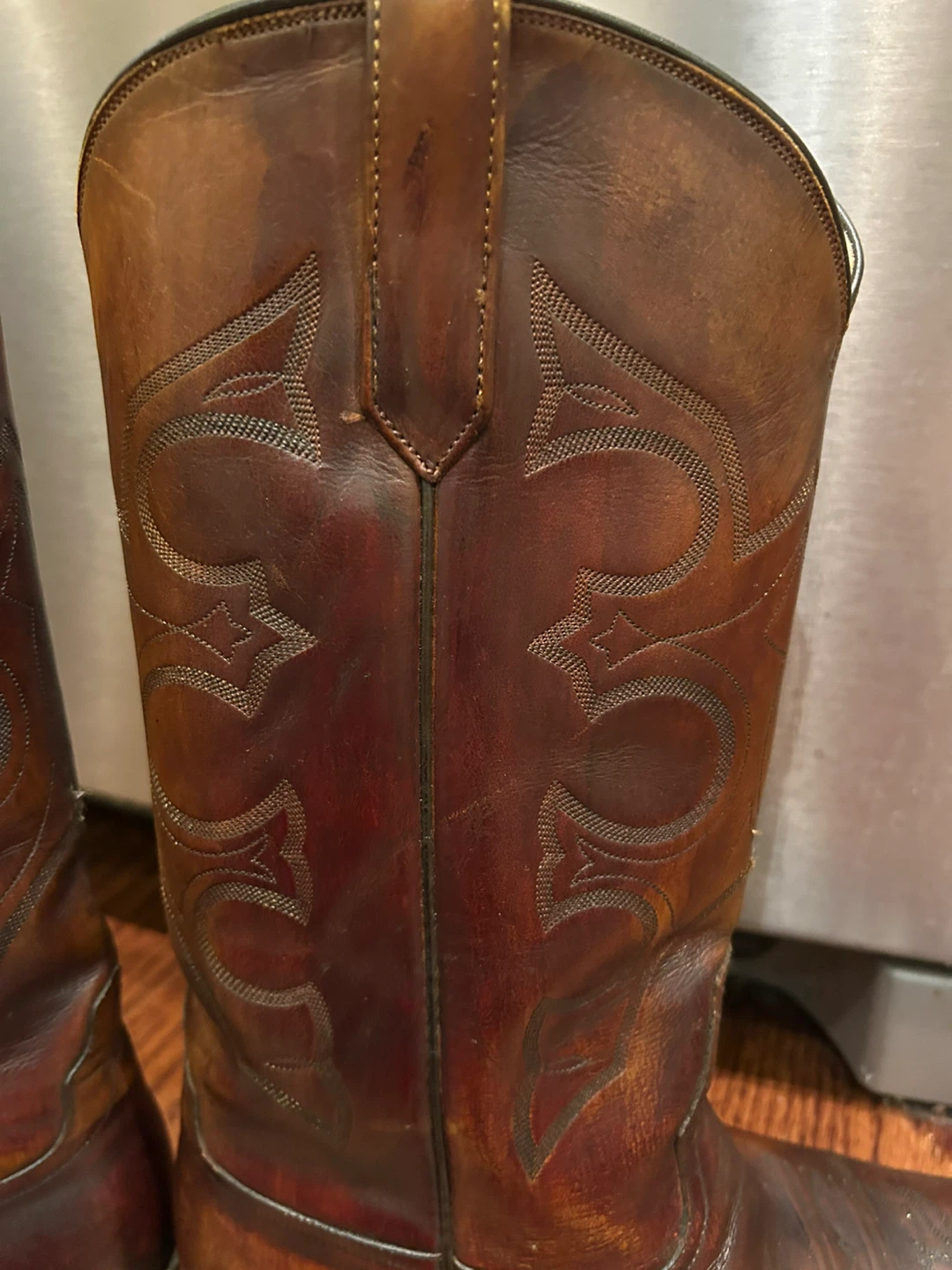 Brown Leather Cowboy Boots - photo 5