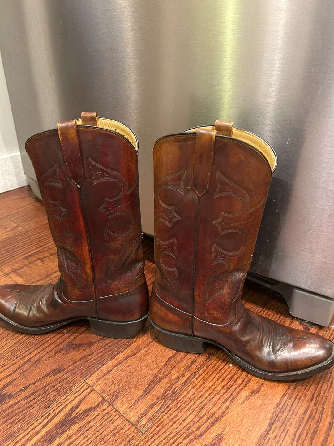 Brown Leather Cowboy Boots image indicator(6)