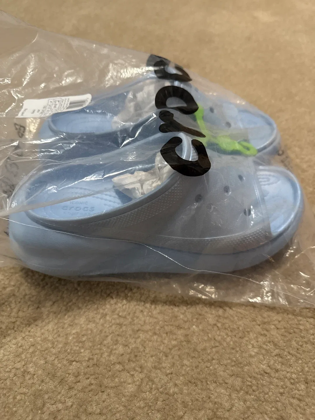 New Crocs Siren Clog - Glitter Blue W8 image indicator(3)