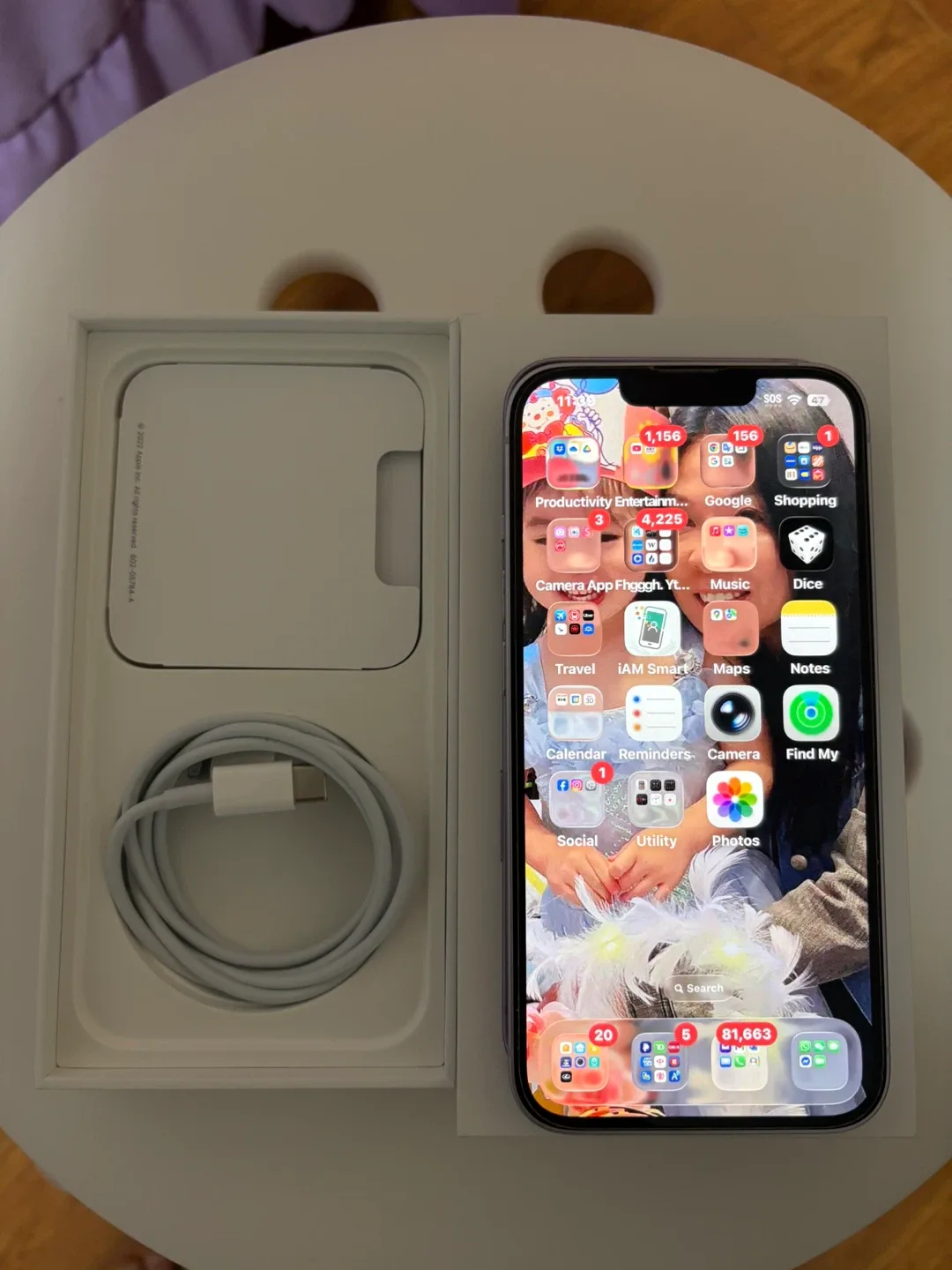 Apple iPhone 14 Purple 256GB with Accessories image indicator(4)