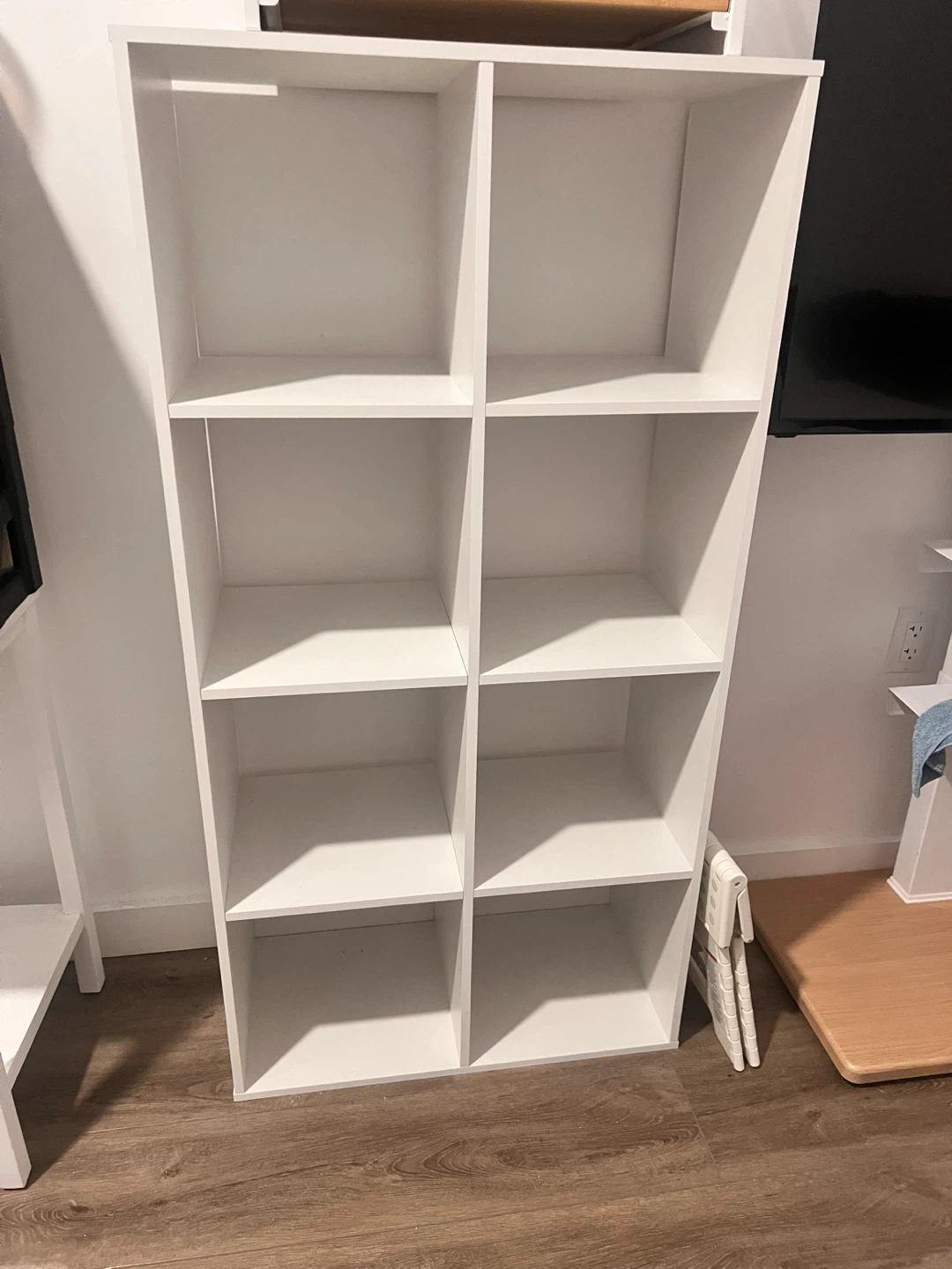 White Cube Storage Shelf