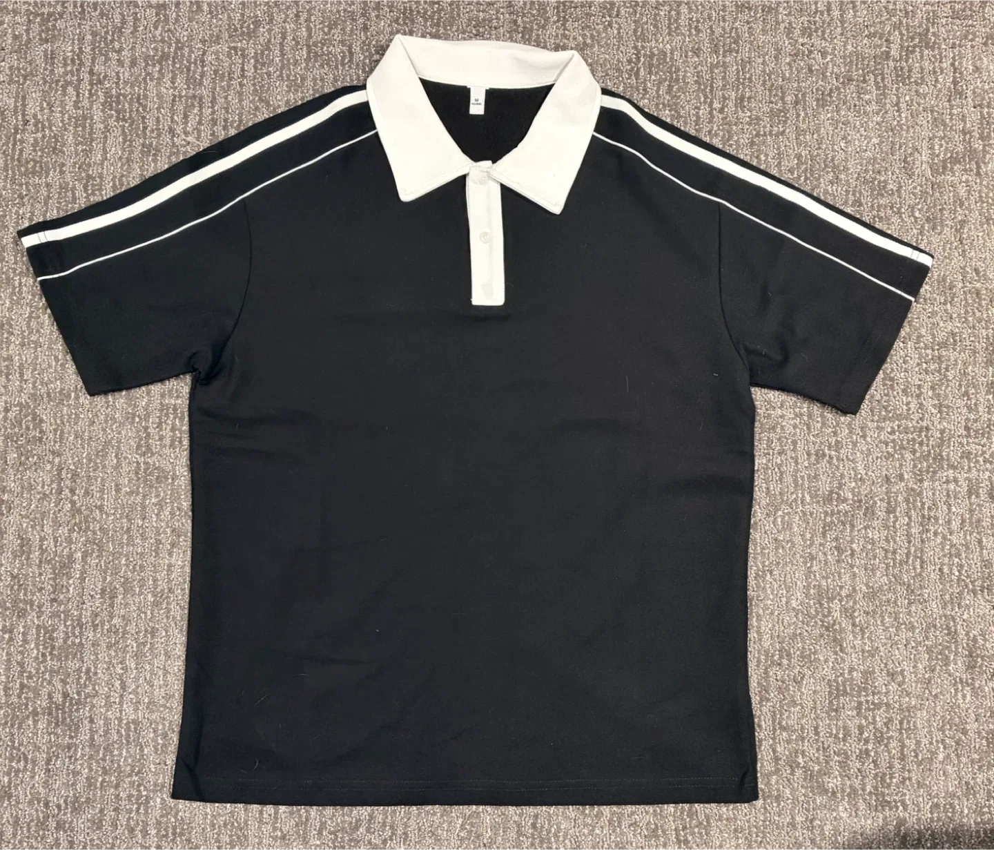 Black & White Polo Shirt