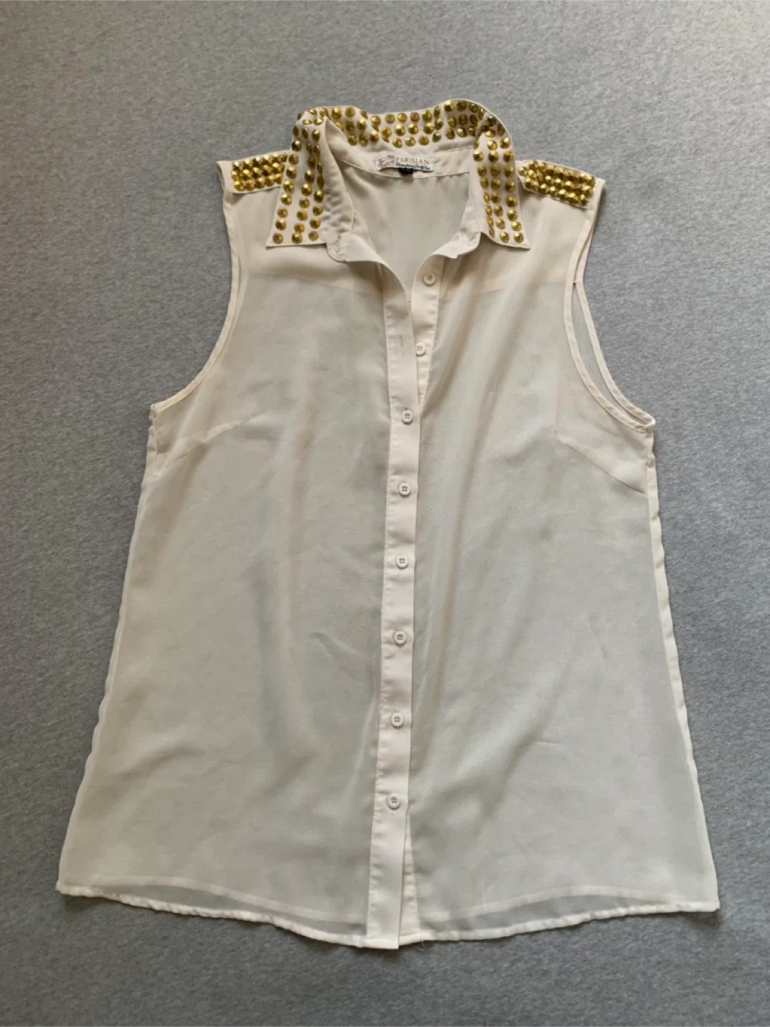 Sleeveless Blouse - Size L #Cleanout