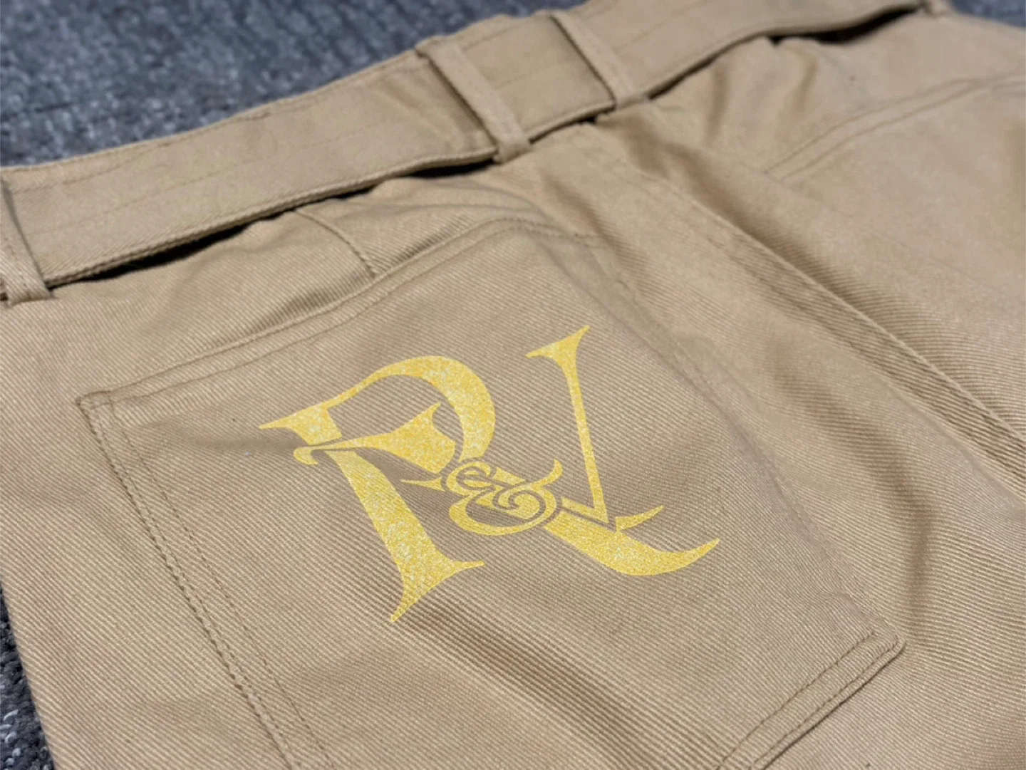 Beige Wide Leg Chinos with Belt image indicator(2)