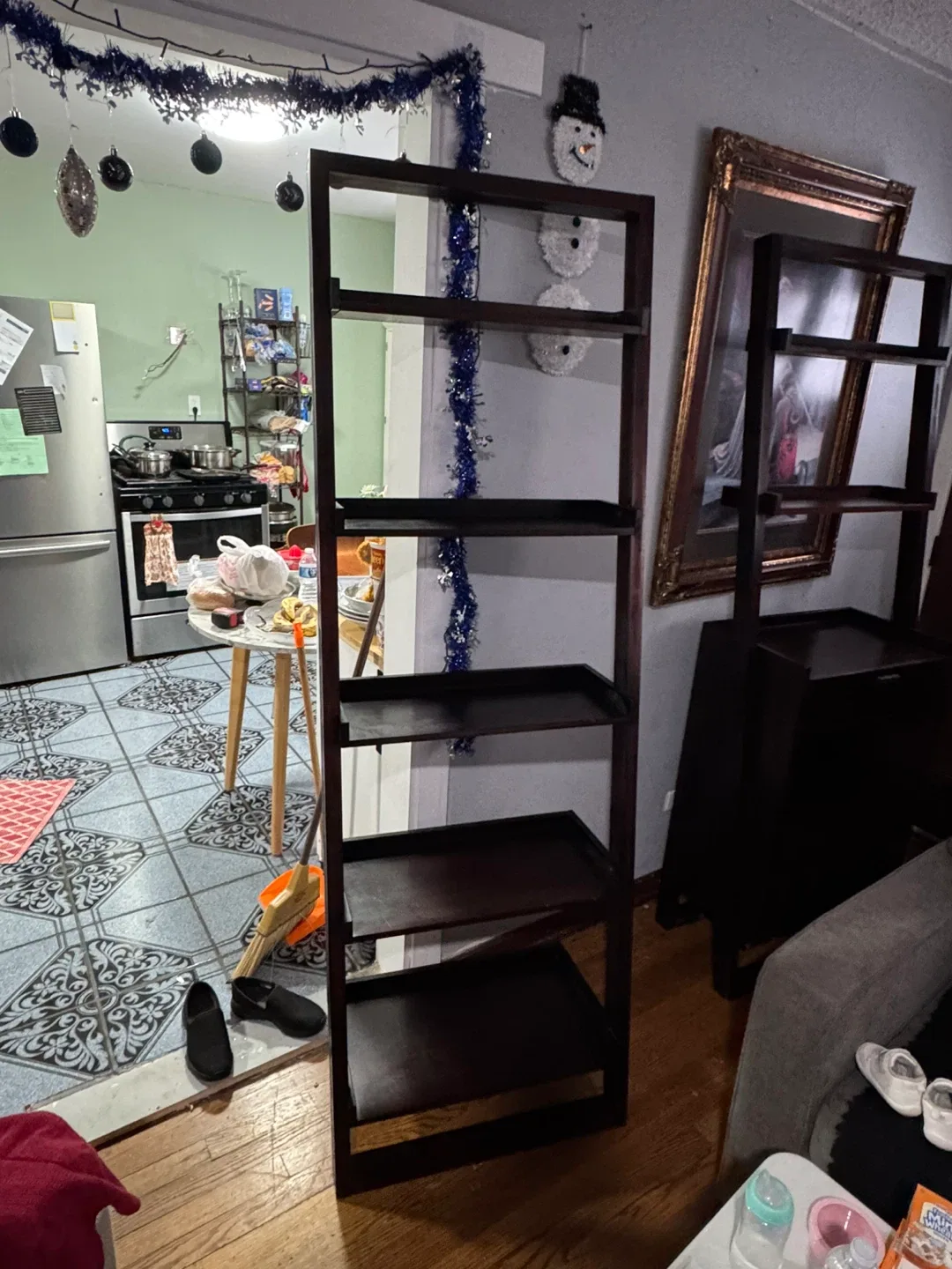 Dark Brown Bookshelf - 72" tall