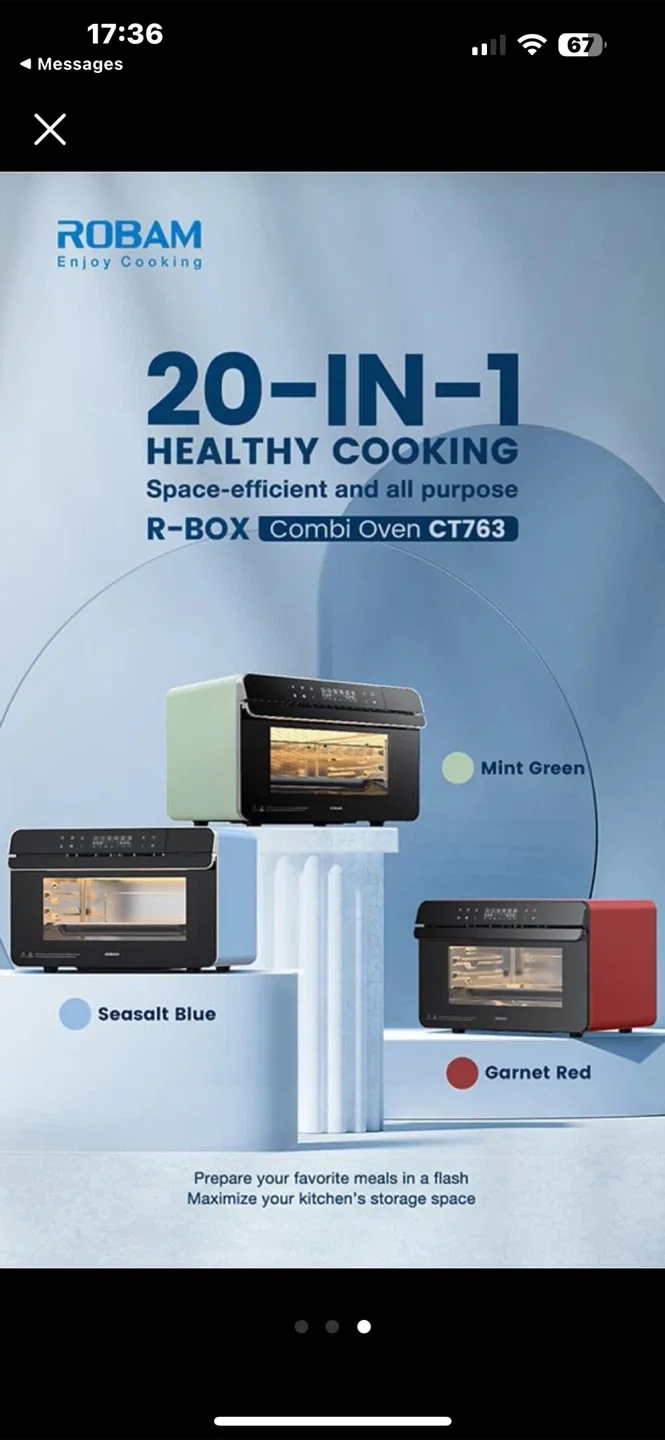 ROBAM R-BOX Combi Oven CT763 - Mint Green image indicator(3)