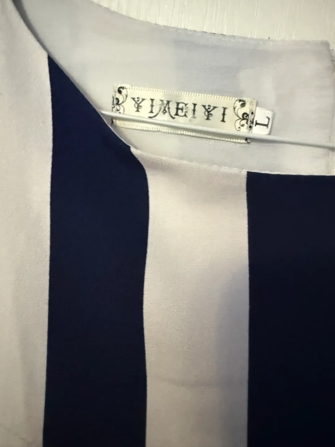 YUMEIYI Striped Dress - Size L #Cleanout image indicator(2)