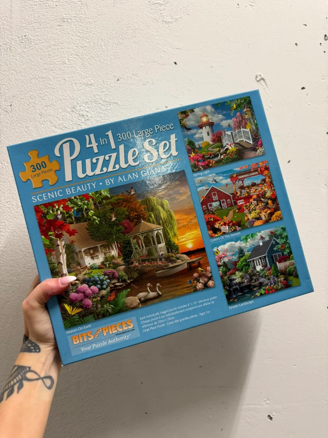 Bits and Pieces 4-in-1 Scenic Beauty Puzzle Set #cleanout
