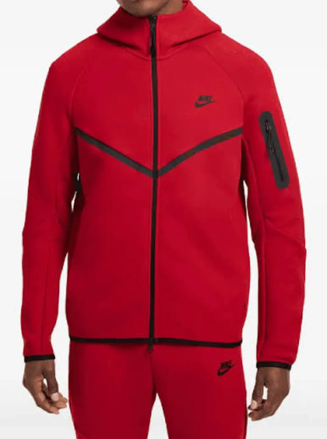 Nike Tech Fleece Hoodie - Red