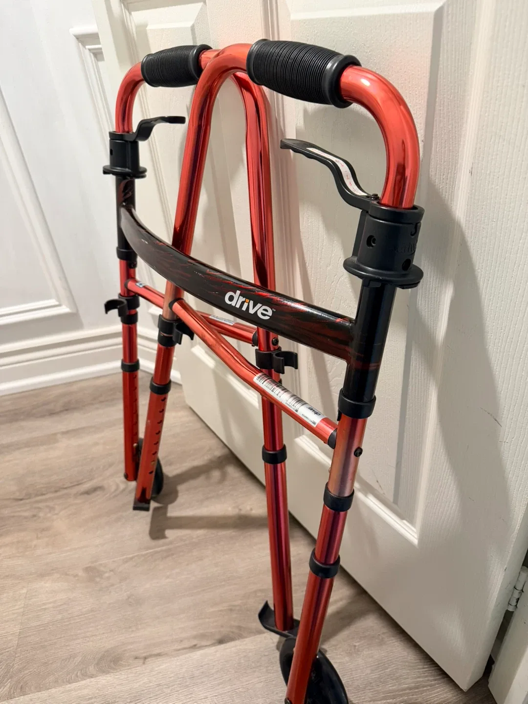 Drive Folding Walker with Handbrakes  - Red image indicator(3)