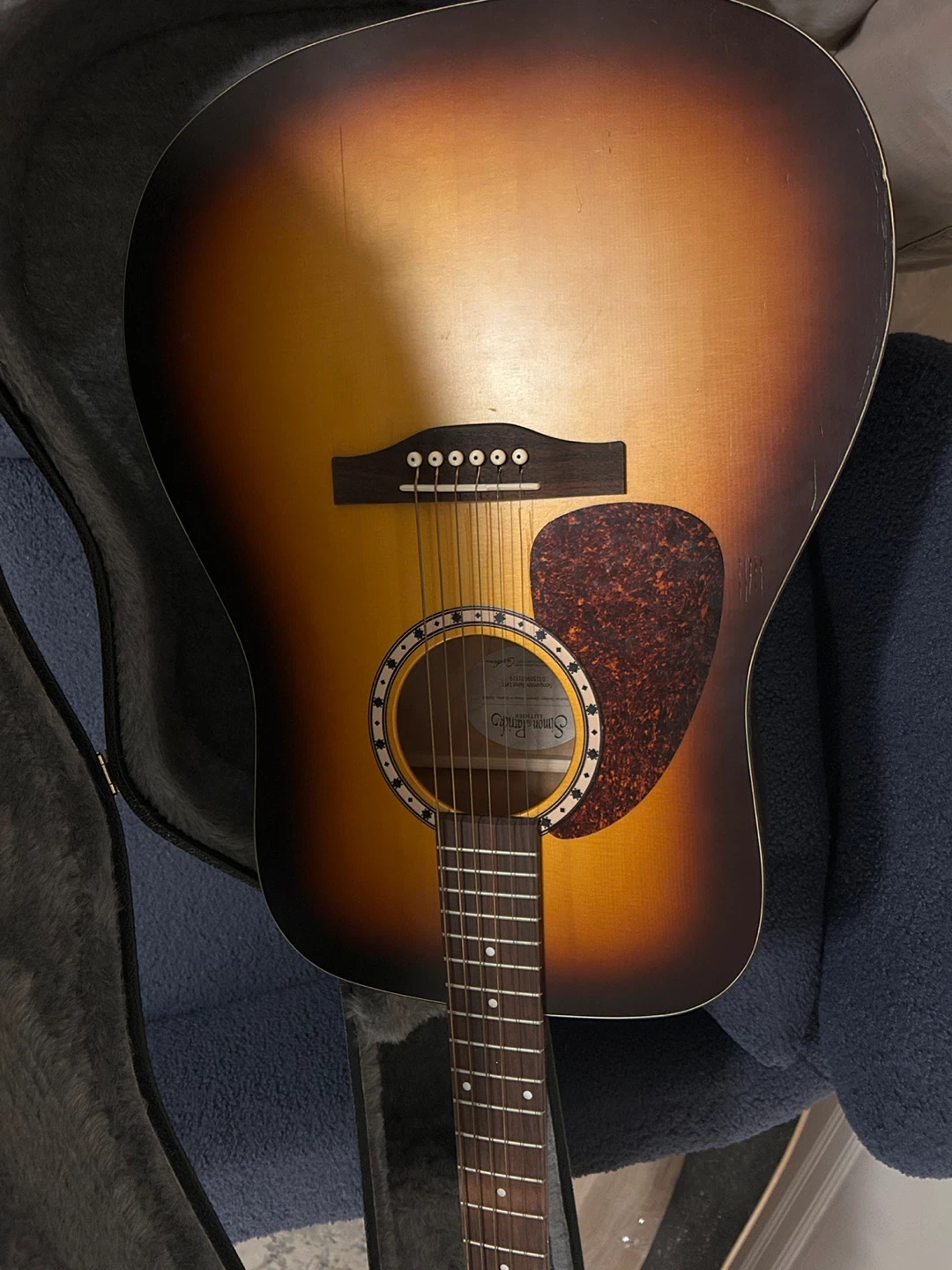 Simon & Patrick Acoustic Guitar with Case - photo 3