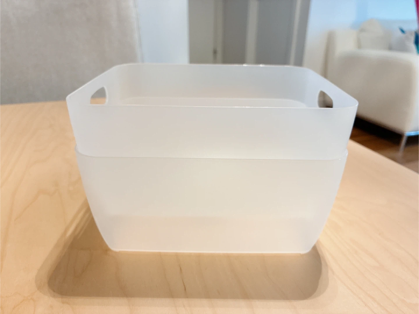 Muji PP Storage Box, Small, Set of 2, 20x16x9cm - photo 2