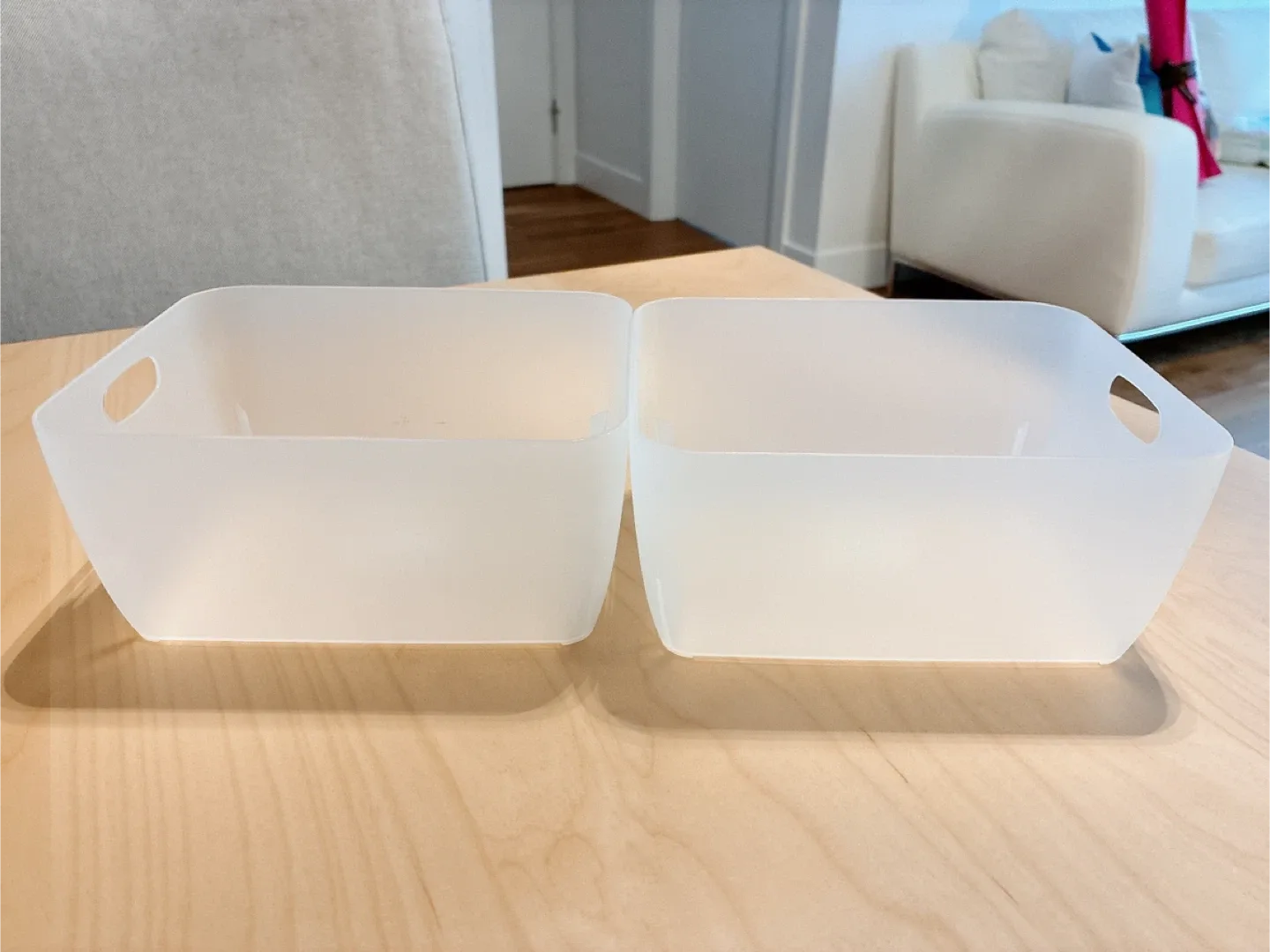 Muji PP Storage Box, Small, Set of 2, 20x16x9cm