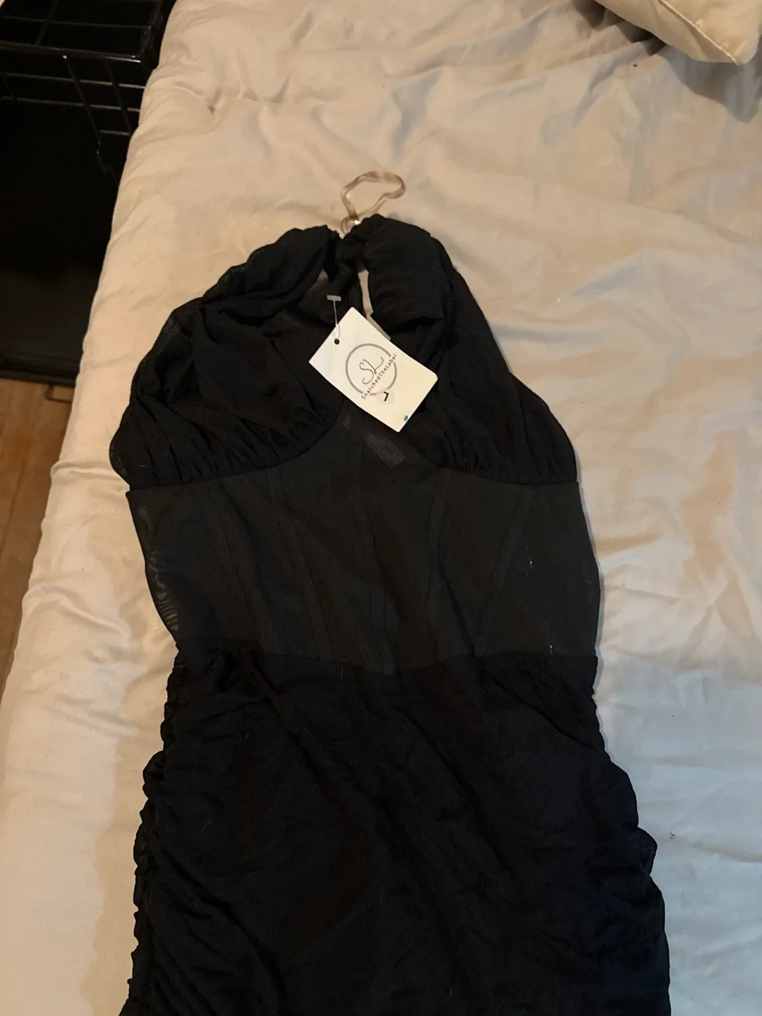 Meshki Black Mini Dress image indicator(3)