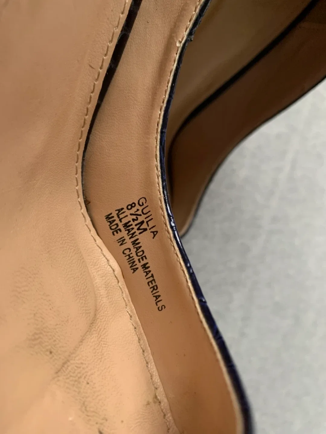 Navy Stiletto Heels - Italia Giulia Size 8.5M #Cleanout image indicator(5)