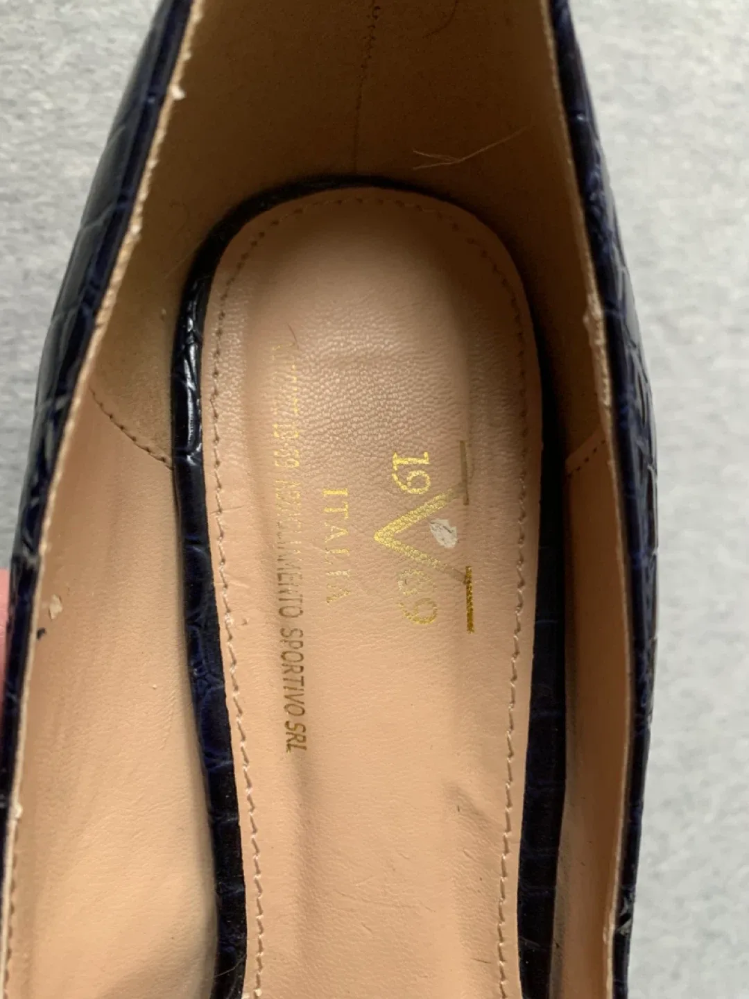 Navy Stiletto Heels - Italia Giulia Size 8.5M #Cleanout image indicator(4)