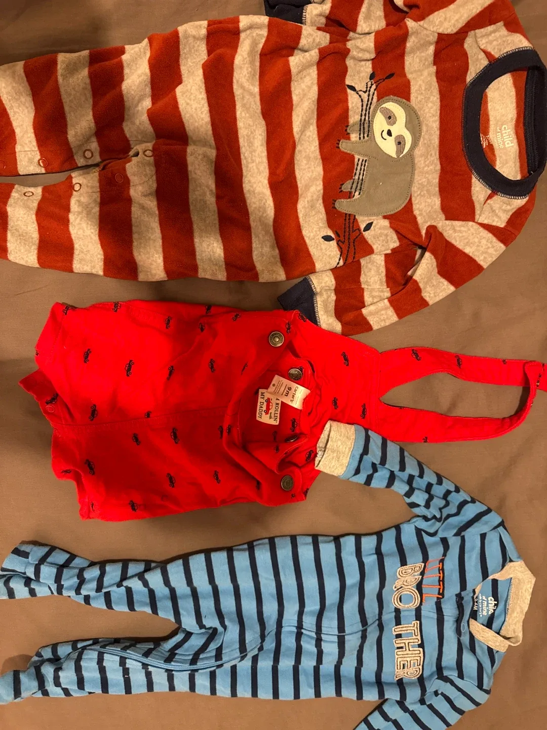 Child of Mine & Carter's (3-12Months) Baby Sleepers & Overall