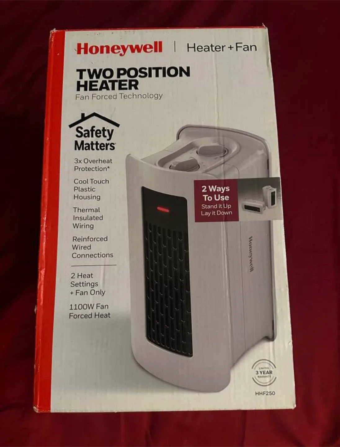 Honeywell Two Position Heater + Fan #Cleanout