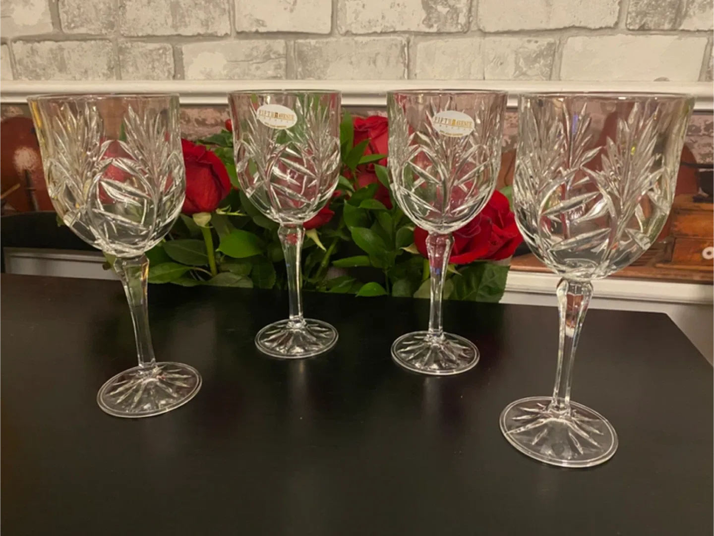 Fifth Avenue 24% Crystal Wine/Water Goblets! (Set of 4) image indicator(3)