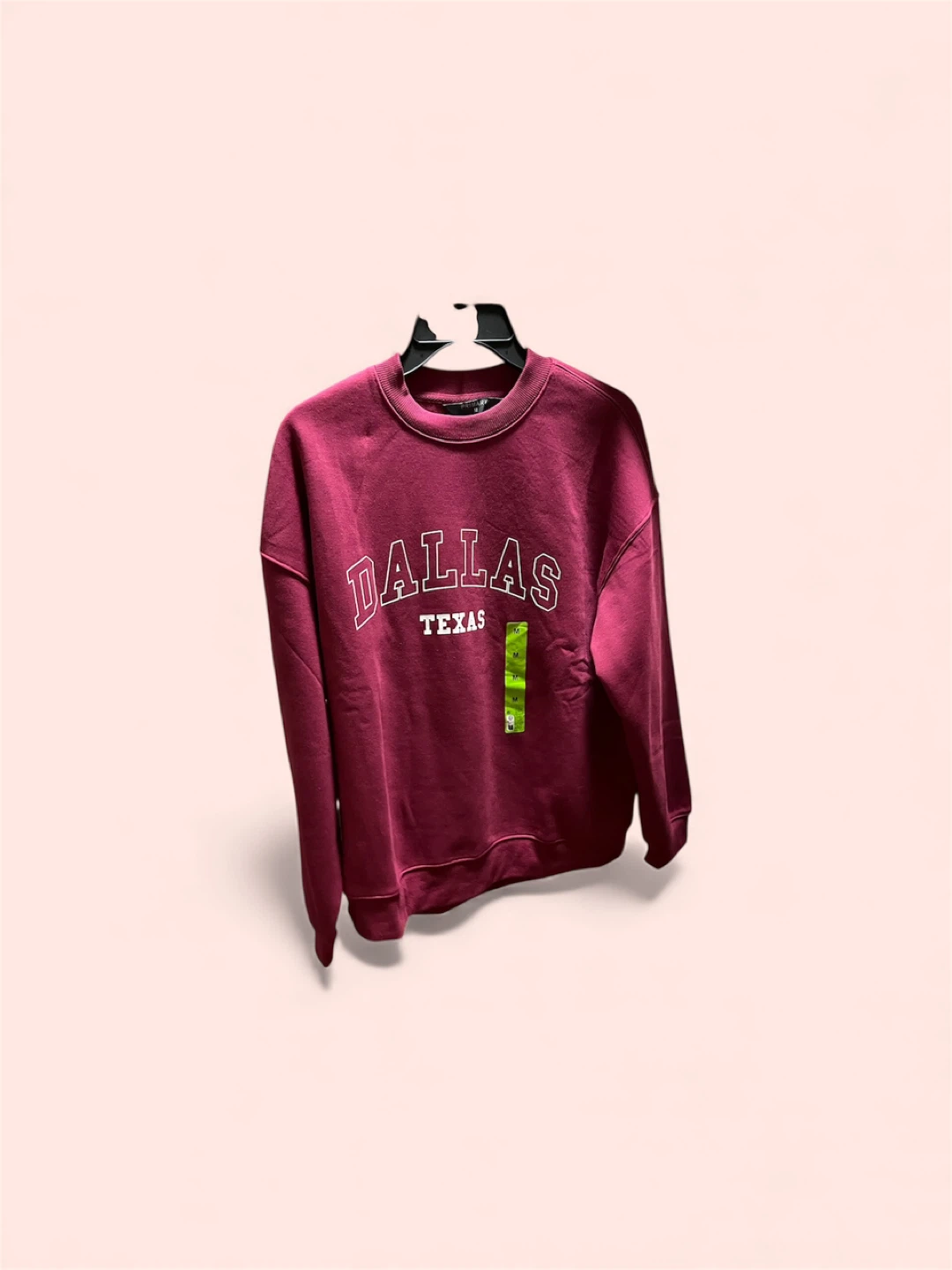 Dallas Texas Burgundy Sweatshirt - Size M