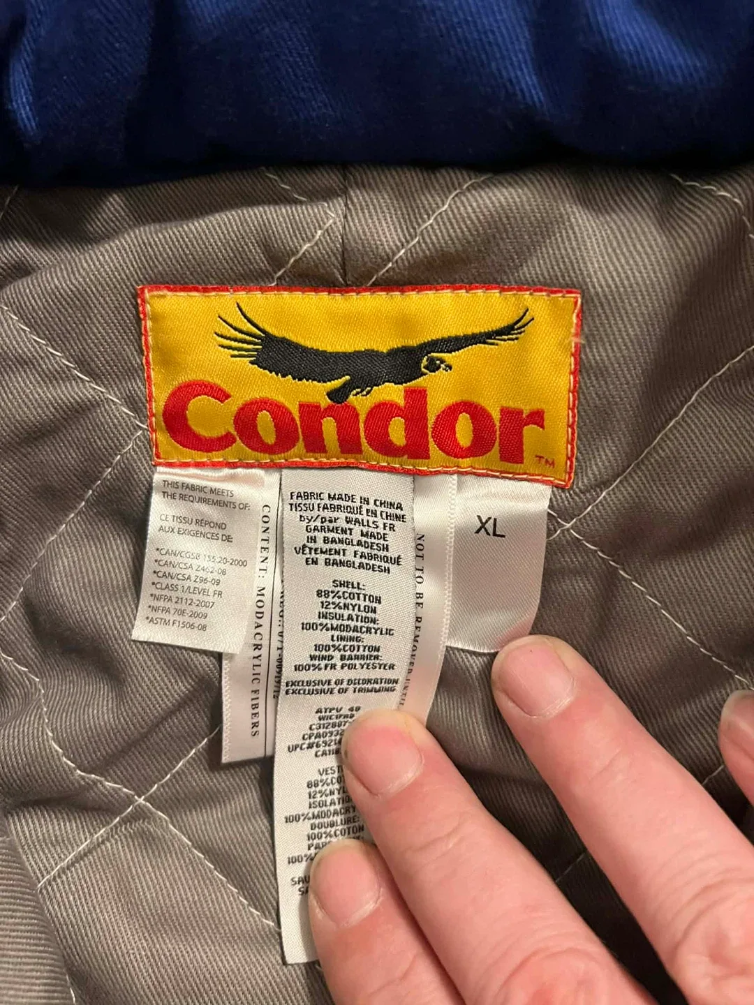 Condor XL Blue Work Coverall image indicator(2)