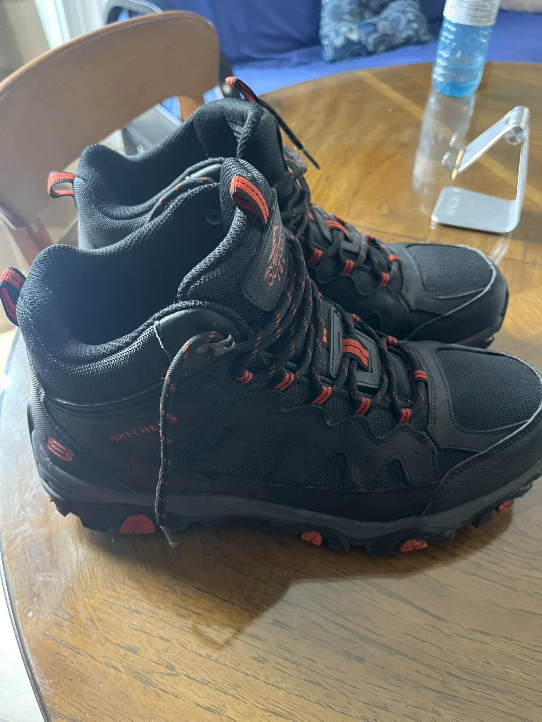 Skechers Outdoor Hiking Boots - Black & Red image indicator(4)