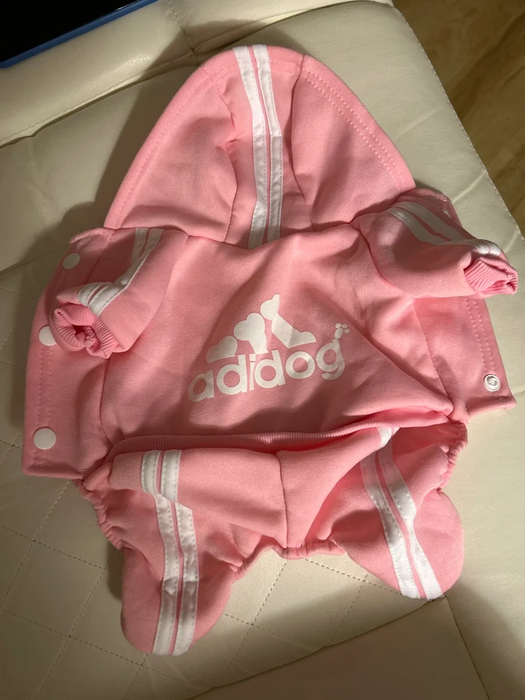 Adidog Pink Dog Hoodie size medium image indicator(3)