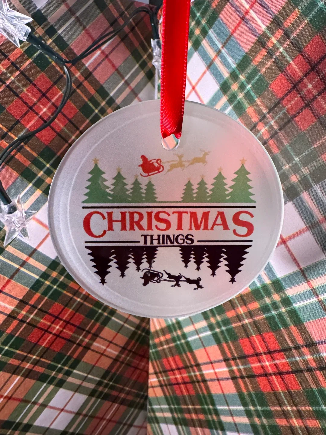 Stranger things Christmas  Ornament
