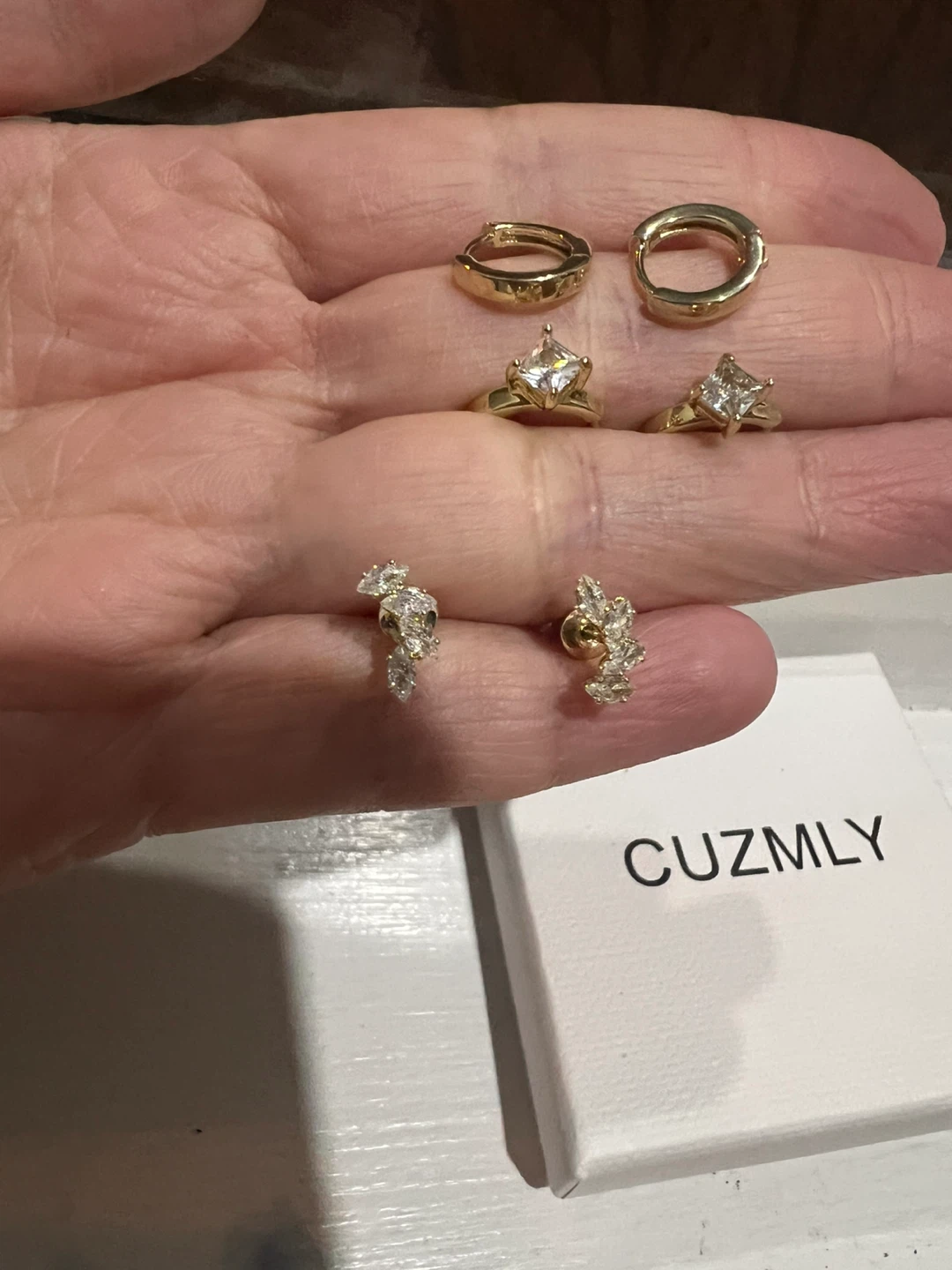 14k Gold plated Earring set