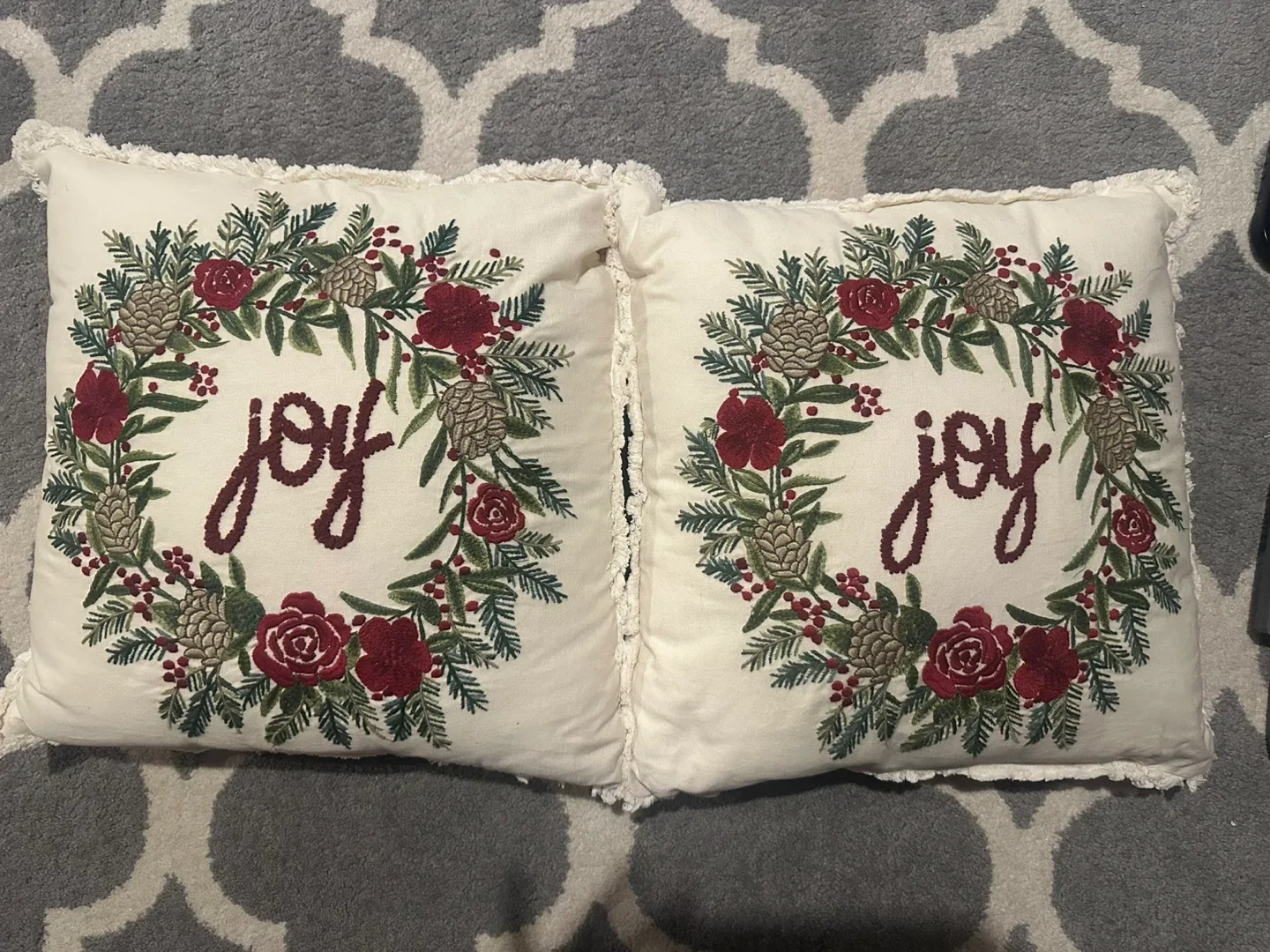 Set of Decorative Joy Pillows
