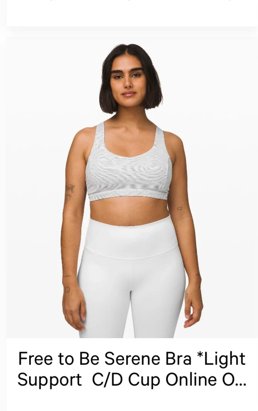 #Cleanout - Lululemon Free to Be Serene Bra , size 6 image indicator(3)