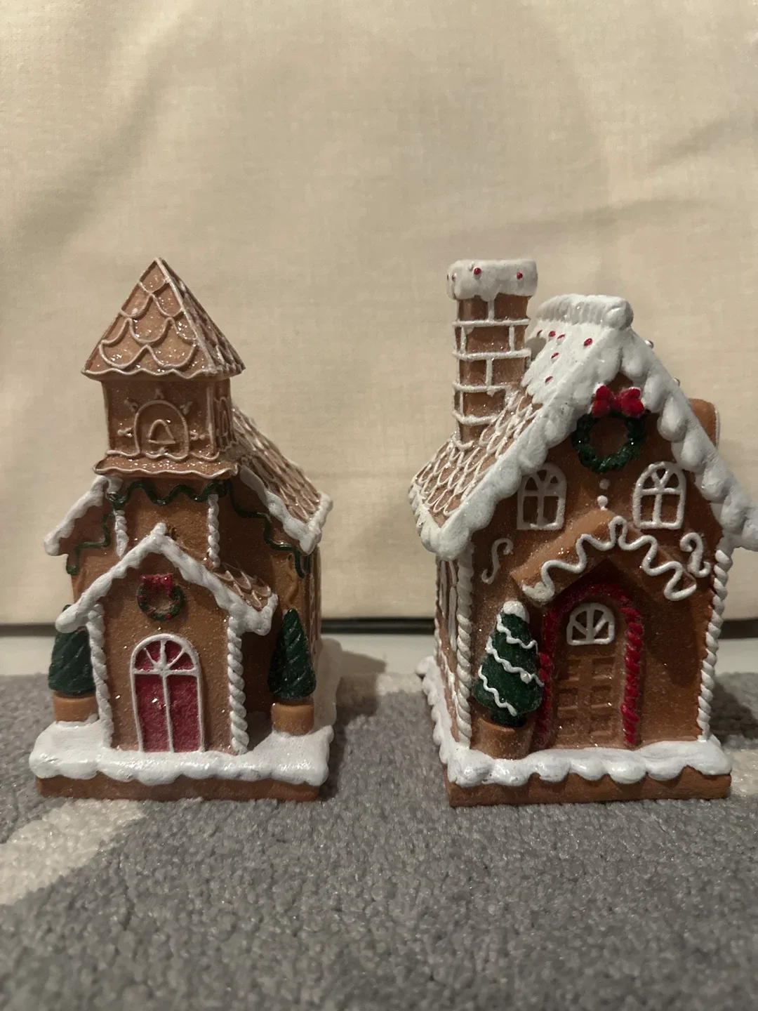 Set of Gingerbread House Figurines