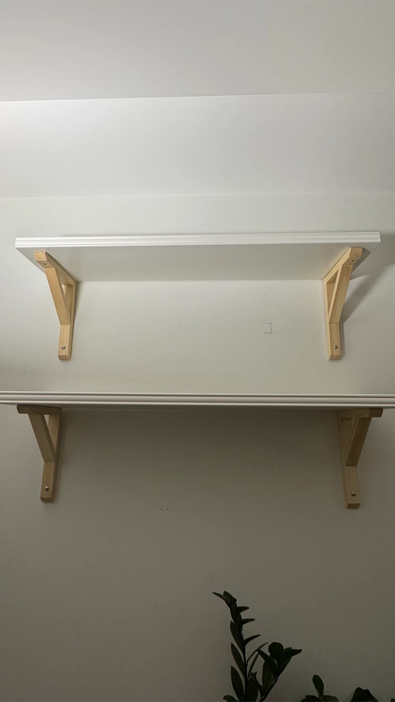 3 White Wall Shelves