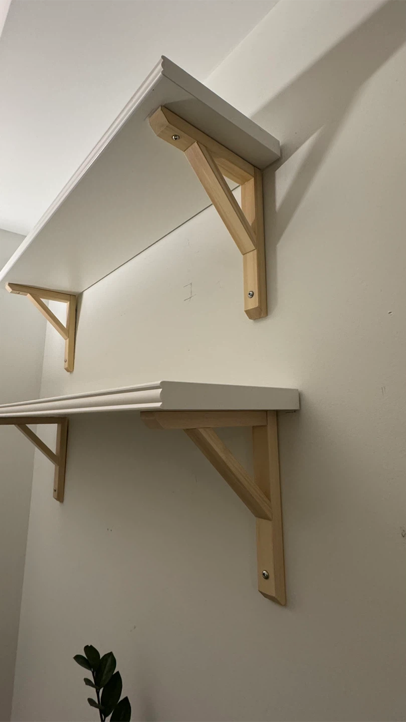 3 White Wall Shelves - photo 2
