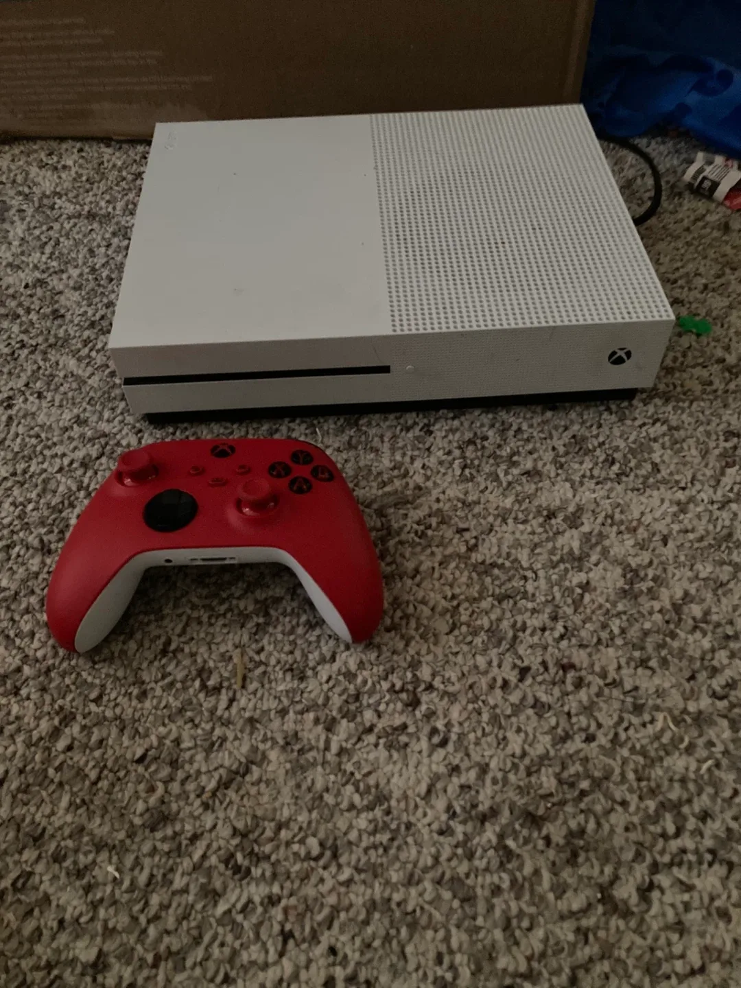 Xbox One S with Red Controller