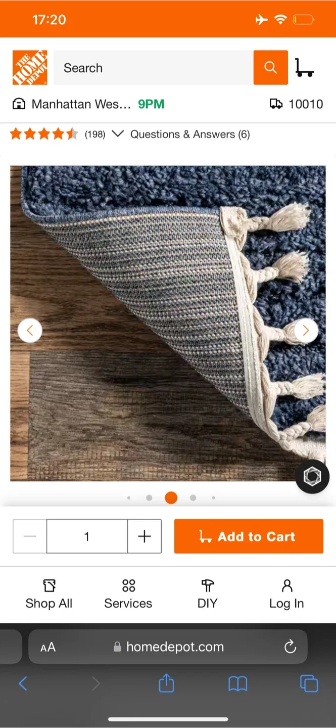 Manhattan West Navy Area Rug( Moving Out) image indicator(10)