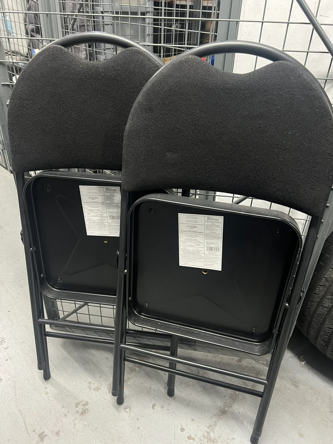 Folding Chairs (2) - Black - photo 2