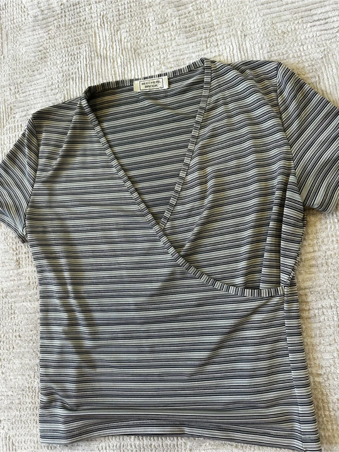 Striped Wrap Top - McGuire + Brook image indicator(2)
