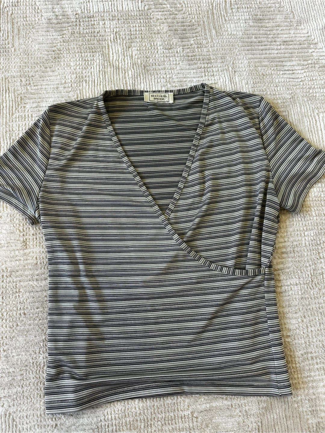 Striped Wrap Top - McGuire + Brook