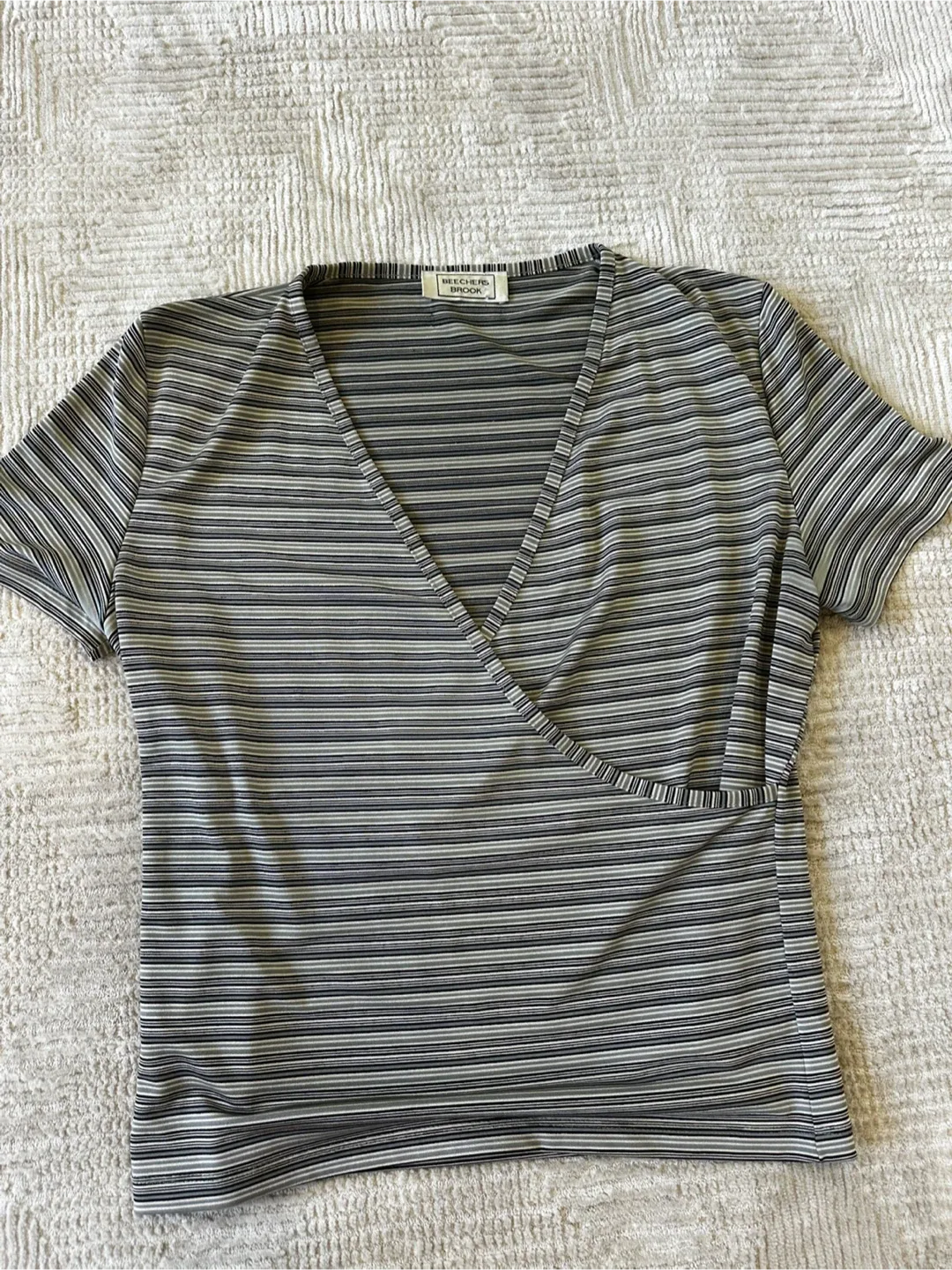 Striped Wrap Top - McGuire + Brook