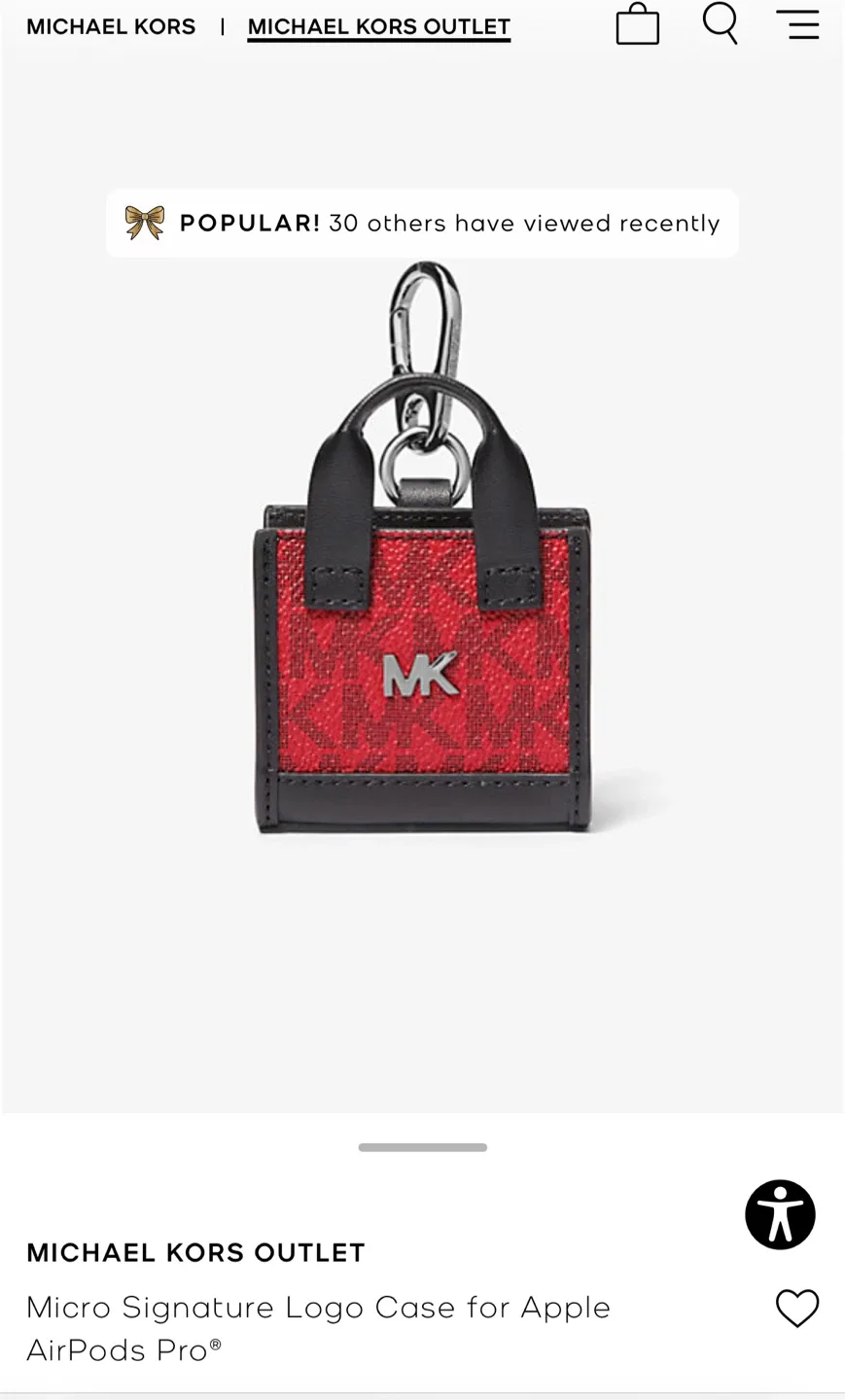 #Cleanout - Michael Kors Micro Signature AirPods Pro Case $20