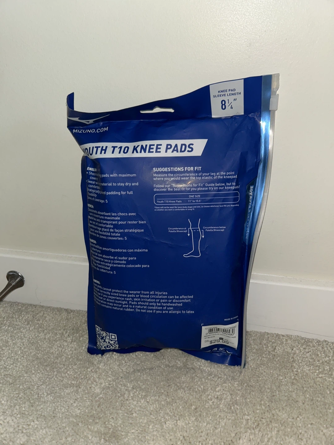 Mizuno Youth T10 Volleyball Knee Pads - Slightly used - photo 3