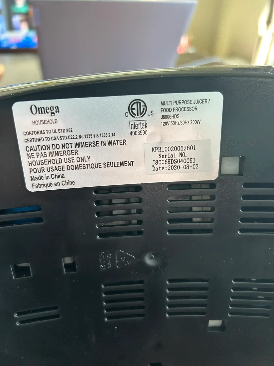 Omega J8006HDS Nutrition System Juicer image indicator(7)