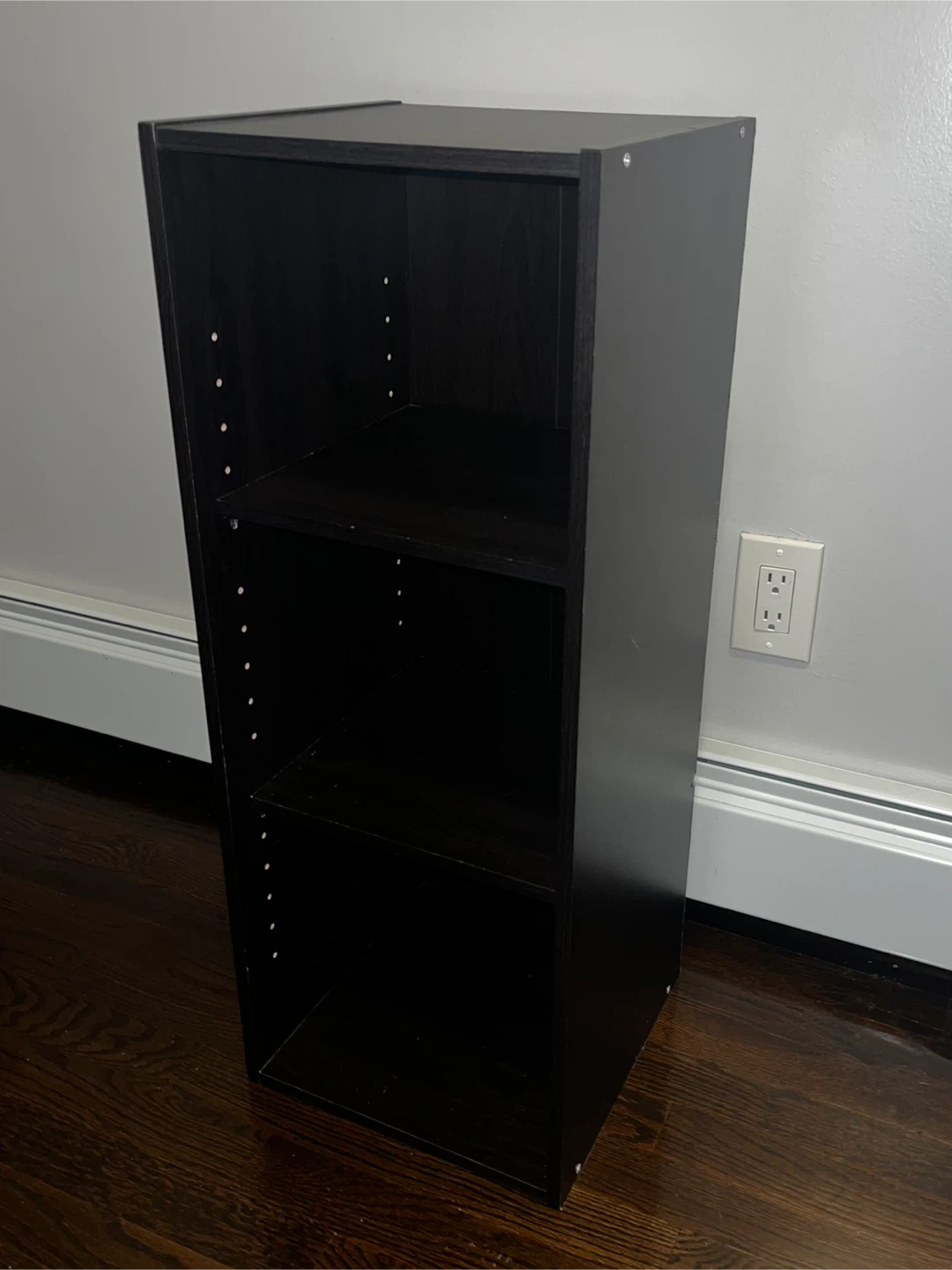 Dark Brown 3-Shelf Bookcase - photo 2